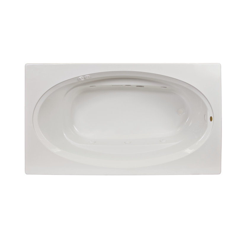 JACUZZI® Signature® 72'' x 42'' Drop In Whirlpool Acrylic Bathtub Wayfair